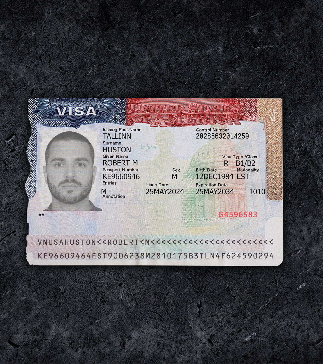 United States USA Visa PSD Template - 2025